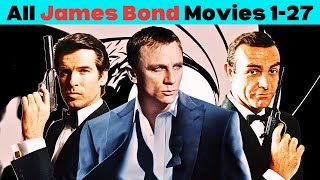 James Bond All Movies List  How to watch James Movies in order  All James Bond Movies jamesbond [upl. by Rubia]