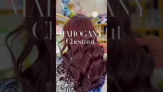 Mahogany chestnut✨​mokasalonmajapahit haircolor warnarambut haircut hairstyle salonsemarang [upl. by Magavern]