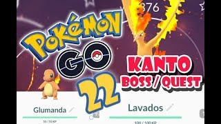 POKEMON GO 22  Kanto Raid Boss Glumanda  Nr Lavados  Karpador Quest [upl. by Magocsi]