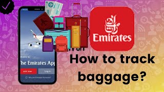 How to track baggage in Emirates [upl. by Glaudia]