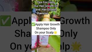 For Booking Orders 03266107273Tips For Using Our Hair Growth Oil amp Hair Growth Shampoo 🧴shorts [upl. by Kelsey]