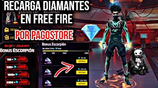 CÓMO HACER RECARGAS DE DIAMANTES EN FREE FIRE POR PAGOSTORE  FÁCIL Y RÁPIDO 2023 [upl. by Calvinna]