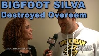 Bigfoot Silva Told Overeem To Get Up  Keep Fighting After He Knocked Him Out [upl. by Cynthla]