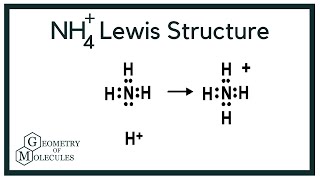 NH4 Lewis Structure Ammonium Ion [upl. by Bashee]