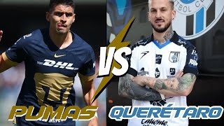 PUMAS VS QUERETARO EN VIVO  JORNADA 16 [upl. by Towney]