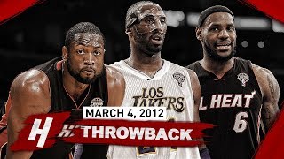 When MASKED Kobe Bryant Faced PRIME DUO LeBron amp Dwyane Wade EPIC Duel Highlights  March 4 2012 [upl. by Mulcahy]