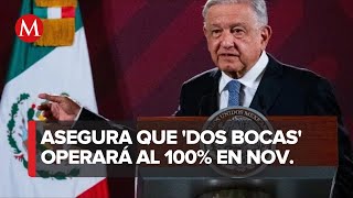 AMLO anuncia arranque de Dos Bocas para noviembre [upl. by Welford858]