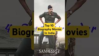 Top 10 Biography Movies In India sambahadur dangal chanduchampion 12fail msdhoni ghandhi [upl. by Lilybel]