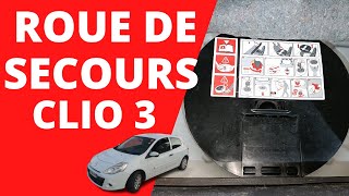 Comment Enlever et Remettre une Roue de Secours de CLIO 3 [upl. by Amek]