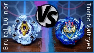 Brutal Luinor 13Jl vs Turbo Valtryek ZEv  on Real Life Beyblade Stadium [upl. by Llennej]