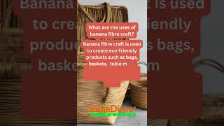 What are the uses of Banana Fibre Craft [upl. by Tiffi]