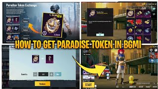 HOW TO GET PARADISE TOKEN IN BGMI  PARADISE TOKEN EXCHANGE EVENT  BGMI 31 UPDATE EVENT [upl. by Kenneth]