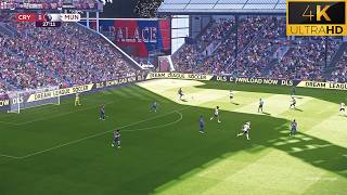 4K  PES 2024 Ultra Realism Graphics amp Sound Mod  Crystal Palace vs Manchester United 2425 Season [upl. by Dnamron75]