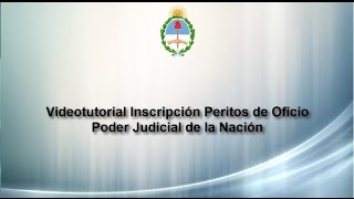 Proceso de Registración de Auxiliares de Justicia  Peritos de Oficio [upl. by Ellimak]