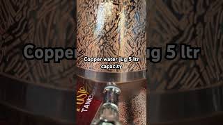 copper water jug 5 ltr capacity [upl. by Brian]