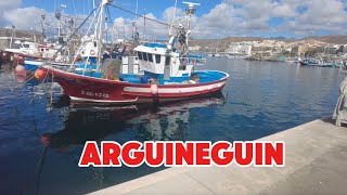 Gran Canaria Arguineguin waterfront and beach view [upl. by Ecirrehs]