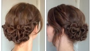 Coiffure de fête  le chignon zigouigoui [upl. by Eikcor]