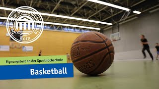 Basketball  Eignungstest an der Sporthochschule [upl. by Yevre]