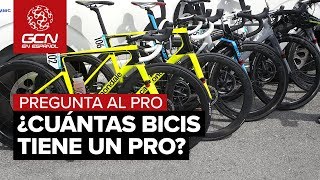 ¿Cuántas Bicis tiene un Ciclista Profesional  Pregunta a los Pros [upl. by Rona]