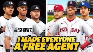 I Released Every Top Player into Free Agency [upl. by Naitirb914]