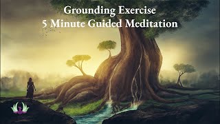 Quick 5 Minute Grounding Guided Meditation  Reduce Anxiety  Grounding Exercise [upl. by Ellednahc]