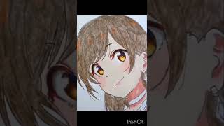 youtube shorts anime drawings chizuru kanojo animedrawing art subscribe and comment [upl. by Adnana]