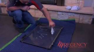 Glass Door Removal amp Cleaning Regency Liberty L390E amp L540E [upl. by Francisca638]