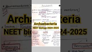 Archaebacteria Biological classification NEET biology revision in 1 minutesneetstudyncert [upl. by Bultman816]