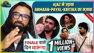 Ajaz Khan Makes FUN Of ArmaanKritikas Marriage SLAMS Makers Says Payal Bhi Usko Dhoka De Rahi [upl. by Troy749]