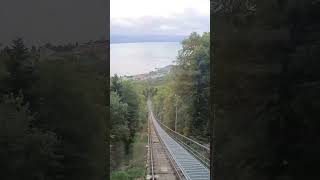 Funiculaire Neuchatel ➡️ Chaumont train view landscape [upl. by Elyl]