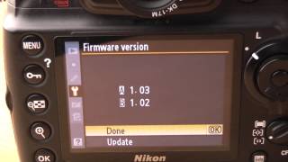 Nikon D700 firmware update 104 walkthrough [upl. by Allevon]