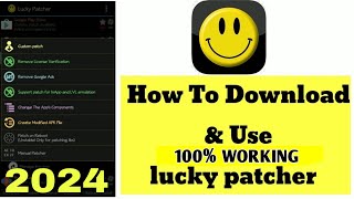 Lucky patcher download  how to use lucky patcher 2024 Android 14  luckypatcher luckypatcher [upl. by Stroup821]