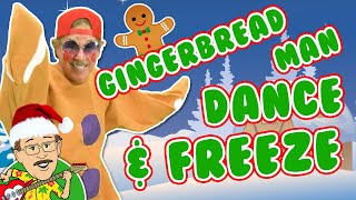 Gingerbread Man Dance and Freeze Vol 2  Jack Hartmann  Holiday Freeze Dance [upl. by Silloh555]