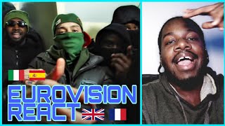 Central Cee  Eurovision Ft Ashe22 Freeze Corleone Rondodasosa REACTION [upl. by Arrad403]