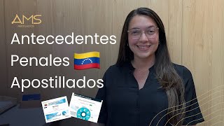 CÓMO OBTENER y APOSTILLAR los ANTECEDENTES PENALES VENEZOLANOS [upl. by Roanna523]