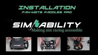 Installation of SimAbility FanMGT3 Paddles Pro on McLaren GT3 Wheel [upl. by Feucht]