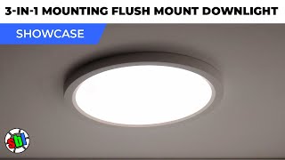 LED Flush Mount Downlight with 3in1 Mounting [upl. by Fianna]