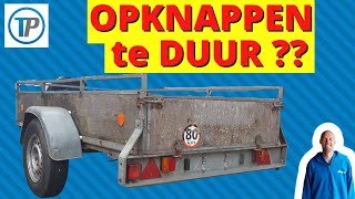 AANHANGER OPKNAPPEN AANHANGER OPKNAPPEN VIDEO AANHANGWAGEN OPKNAPPEN AANHANGER RENOVEREN TRAILER [upl. by Aerdua756]