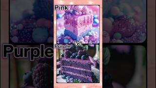 Lisa or Lena  Pink vs Purple  sweets edition choose shorts [upl. by Relyks]