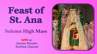 Feast Of St Ana Solemn High Mass Santana Talaulim [upl. by Ablem]