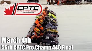 56th Annual Canadian Power Toboggan Championships March 4th 2018 Champ 440 Final [upl. by Anitsenre173]