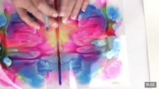 Decalcomania Glue Paint Symmetry Prints  Lesson Plan [upl. by Campos595]