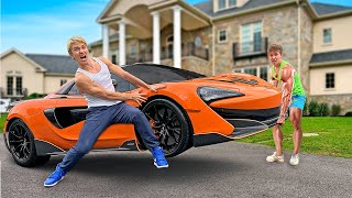 WORLDS STRONGEST MAN STOLE my McLaren SUPERCAR [upl. by Juliann]