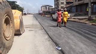 Update Onitsha Niger Street Road constructionsfinal stage and completion main market [upl. by Gerdeen]