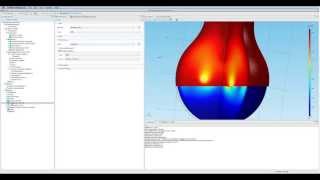 Modelado de transferencia de calor con COMSOL Multiphysics 43b [upl. by Kumler]