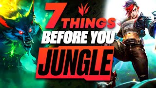 EVERY Beginner amp Low Elo Jungler NEEDS To Know These 7 Things [upl. by Strage]