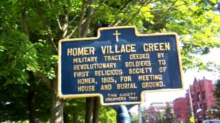 Diaphone Horn  interupted me on Homer Village GreenHomerNew York2014 [upl. by Anitirhc820]