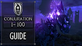 Skyrim  Level Up Conjuration To 100 FAST 2024 [upl. by Ylrebnik830]