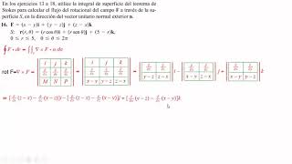 Teorema de Stokes para calcular el flujo rotacional José Salas [upl. by Allianora]