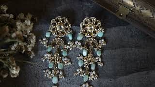 Noa Kundan And Pearls Earrings [upl. by Sarena640]